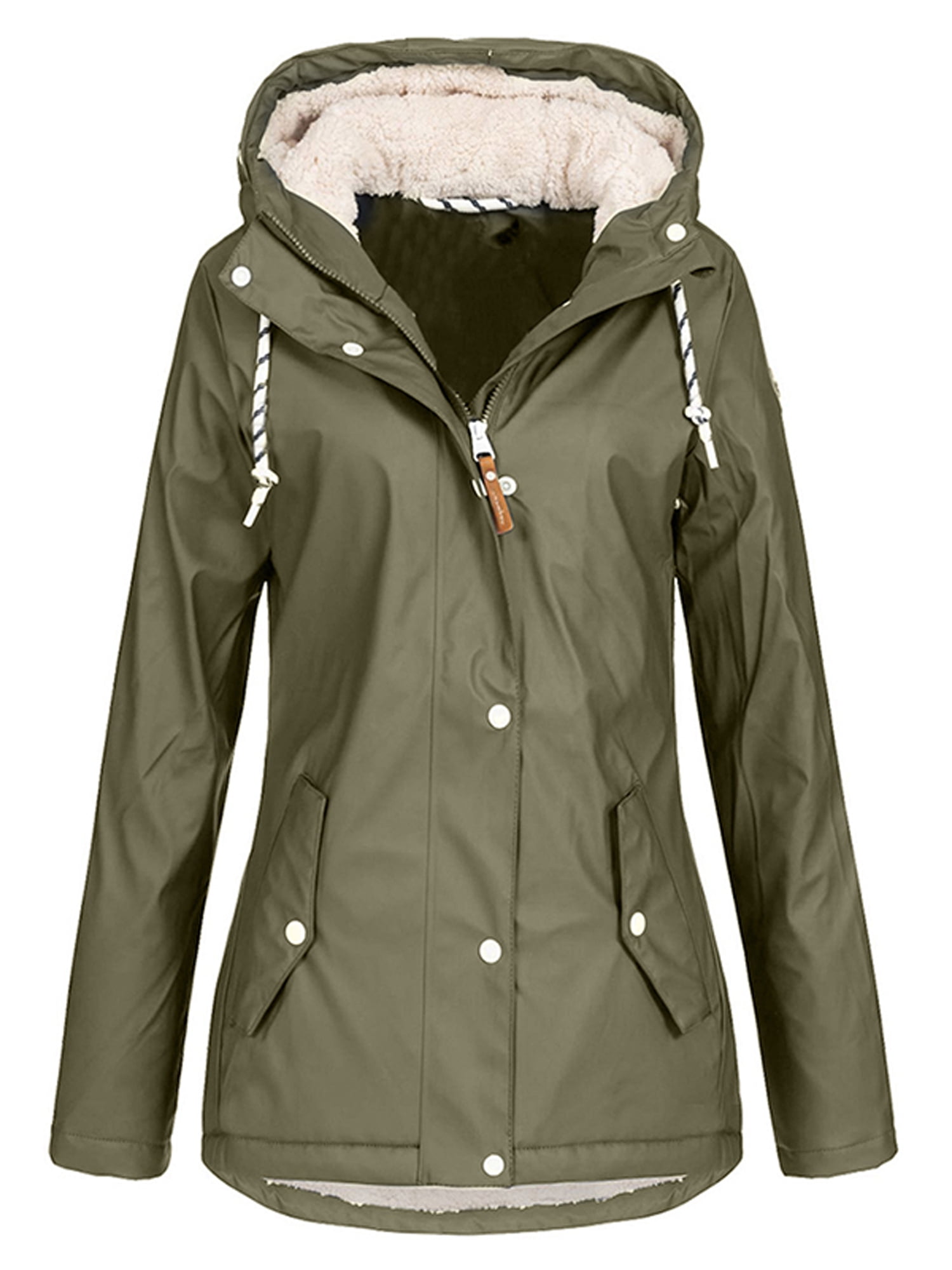 Womens Waterproof Jacket Raincoat 