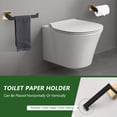 thumbnail image 3 of 10 Pieces Bathroom Hardware Set Stainless Steel Wall Mount Bathroom Accessory Towel Bar Set, 3 of 8