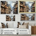 thumbnail image 4 of Designart "Quaint Streets of Colmar French Village Tranquility I" Cityscapes Wall Art Living Room, 4 of 5