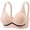 #2Pink, variant on High Support Bras for Women Adjustable Strap Full Coverage Up Bras Comfortable No Underwire Wireless Bras