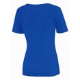 thumbnail image 5 of Women's Casual Short Sleeve Scoop Neck Summer Tops Ribbed Knit Slim Fit Tee Shirts, 5 of 5