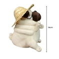 thumbnail image 6 of Sioweci Pug Dog Stuffed Doll Funny Cuddly Animal Plush Toy Dog Plushie Pillow Gift for Birthday Christmas Easter Home Decor Style A, 6 of 13