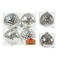 thumbnail image 2 of Iumwxz 4pcs Christmas 10CM Set Ball Broken Ball Plated Plastic Christmas Tree Decoration Pendant Christmas ornaments christmas gifts Reduced home decor christmas clearance outdoors indoor, 2 of 3