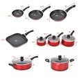 thumbnail image 2 of Gymax 17Pcs Hard Anodized Nonstick Cookware Pots and Pans Set Dishwasher & Oven Safe, 2 of 10