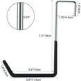 thumbnail image 2 of 4/8/12/16PCS Rafter Hook Heavy Duty Large S Hooks Rafter Hanger Vinyl Coated for Hanging Ladder Bike Garage Storage Organizer, 2 of 6