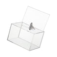 thumbnail image 1 of Injueey Caja de votación transparente, contenedor, caja de boletos para rifa, para recepción de escritorio Almacenamiento y organización del hogar, 1 of 6