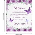thumbnail image 5 of Gifts for Mom Blanket 60"x50", Mom Birthday Gifts, Mothers Day Birthday Gifts for Mom, Mom Gifts from Daughters Son, Gifts for Mom Birthday Christmas, Best Mom Ever Blankets Throw, 5 of 6