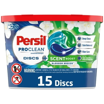 Persil Discs Laundry Detergent Pacs, Active Scent Boost, 15 Count