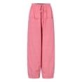 thumbnail image 1 of Jumpingount Pantalones hasta la pantorrilla para mujer, pantalones Vintage para mujer, bombachos de moda con cintura de nueve puntos para mujer, Prendas para la parte inferior del cuerpo Rojo S, 1 of 6
