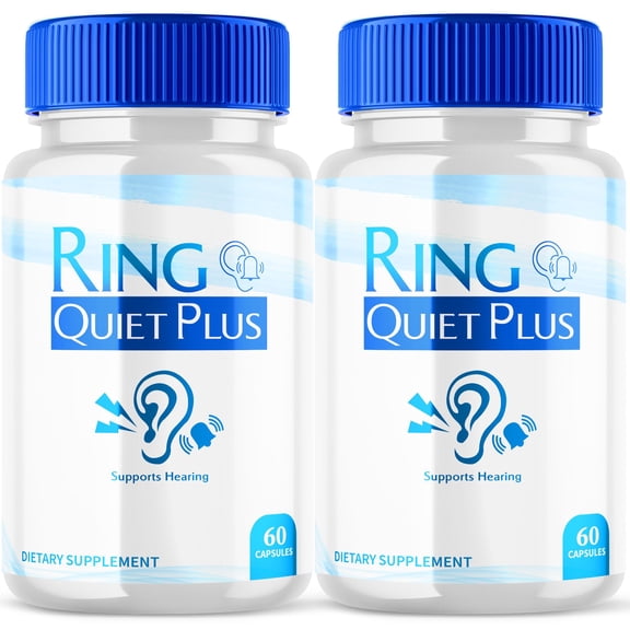 Ring Quiet Plus Advanced Tinnitus Support Supplement RingQuiet Natural Hearing Support 120 Capsules