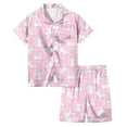 thumbnail image 2 of WEAIXIMIUNG Ensemble de Pyjama à Manches Courtes Confortable et Élégant pour Enfants de Pâques 110, 2 of 5