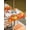 Yellow Orange White, variant on Outdoor Tablecloth with Umbrella Hole and Zipper, Thanksgiving Rectangle Table Cloth 60x84 Inch Waterproof Tablecloth, Autumn Orange Red Pumpkin Leaf Plaid Black Picnic Table Cover for Patio Camping