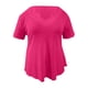 thumbnail image 2 of TaTaai Solid Color Casual Women Blouse Palace Lock Design Short Sleeve V Neck Regular Fit Breathable Soft Machine Washable Daily Office Casual Wear Top Gift, 2 of 9