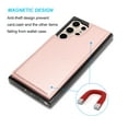 thumbnail image 4 of Tiflook Wallet Case for Galaxy S24 Ultra | 2024 | 5G | Minimalist Luxury PU Leather ID Cash Credit Card Holder Slots Magnetic Closure Kickstand Folio Flip Slim Protective Cover - Rose Pink, 4 of 5