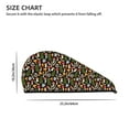 thumbnail image 2 of Xecao Mushrooms Print Hair Towel, Hair Turbans for Wet Hair, Drying Hair Wrap for Curly Hair Women,Coral Velvet Dry Hair Cap,Dry Hair Hat, 2 of 6