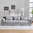 thumbnail image 2 of 101.58  Cloud Couch, Gray Modern Modular Sofa, Sectional Couches for Living Room, Convertible Folding Sofa Bed, Cushioned Design, 2 of 8