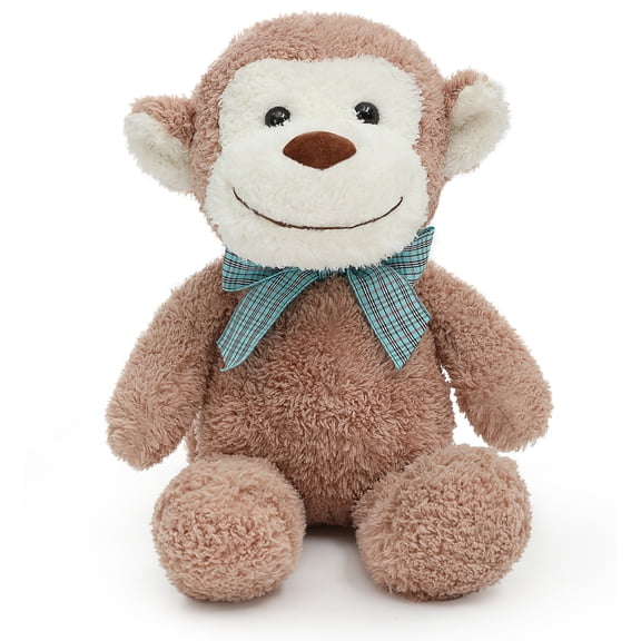 MaoGoLan 13'' Cute Monkey Stuffed Animal Stuffed Monkey With Bow Tie Monkey Plush Toy