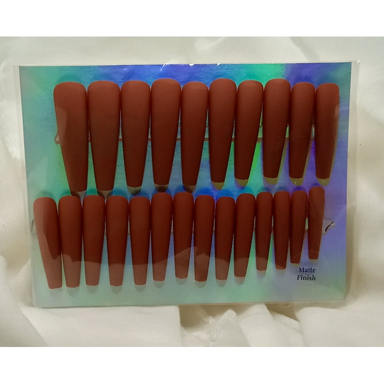 Lovely Claws Matte Dark Nude 2XL Press on Nail set