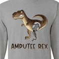 thumbnail image 4 of Inktastic Limb Loss Awareness Amputee Rex with Prosthetic Leg Long Sleeve T-Shirt, 4 of 5