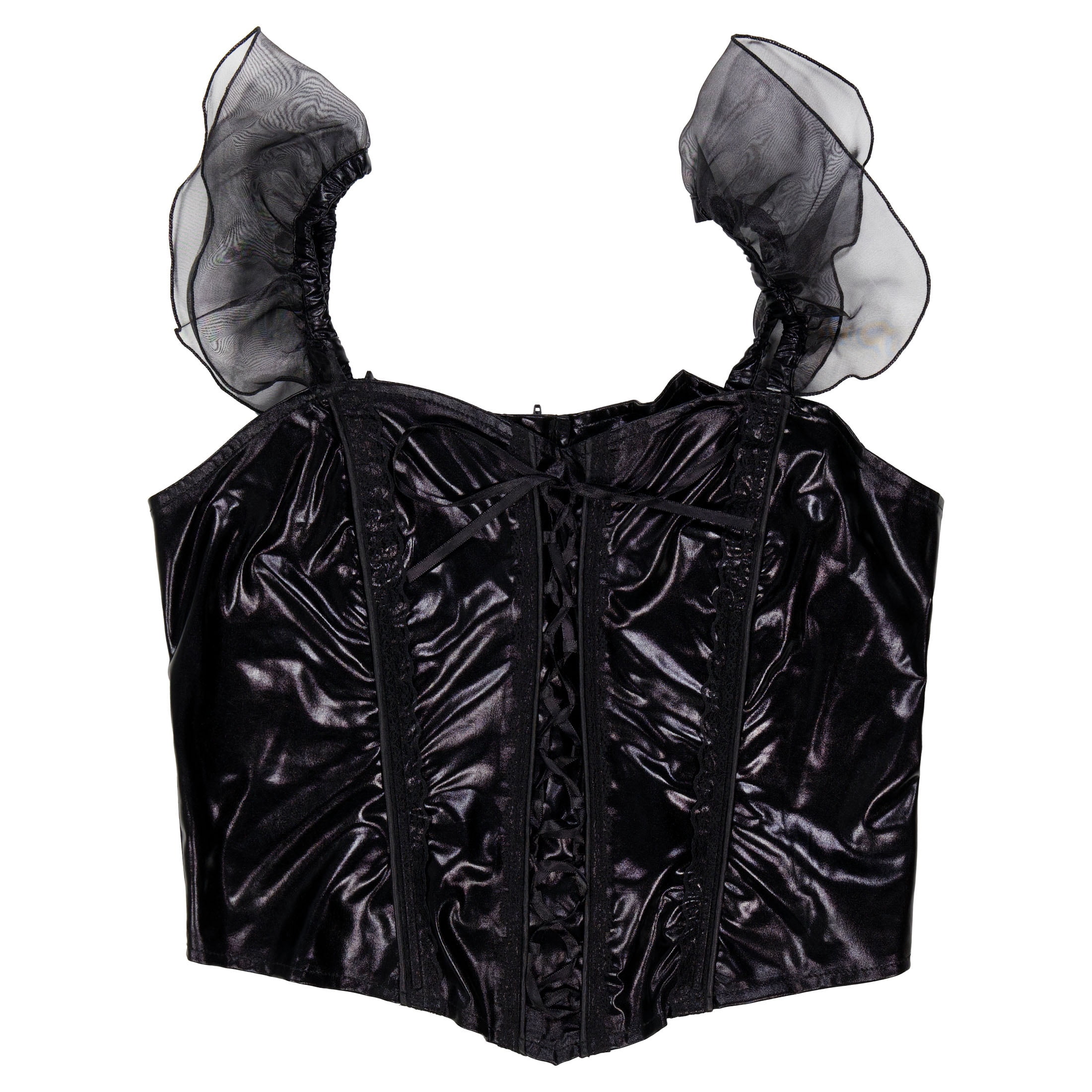 Flirty Top Costume Accessory for Adults, Black, XL (16/18), Halloween by Way To Celebrate