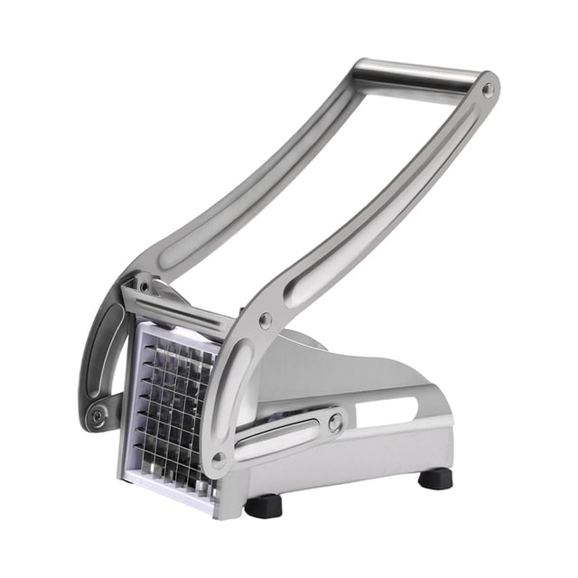 Cortador de patatas fritas con 2 hojas, Base de succión antideslizante, rebanador de verduras para pepinos, zanahorias, herramientas de cocina
