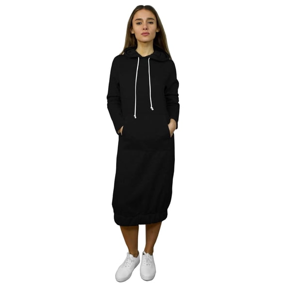 Baby'O Women's Super Comfy Hoodie Sweatshirt Bubble Dress
