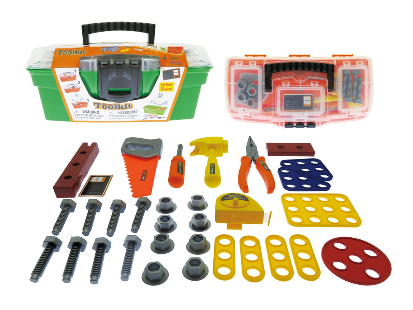 My First Tool box Construction Workshop Set Junior Handyman Pretend Play Toy ( Color May Vary