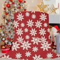 thumbnail image 5 of Deeceymbur Large Size Christmas Snowflake Flannel Blanket Soft Warm Office Home Xmas Decor 78.74x59.06in, 5 of 6
