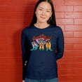 thumbnail image 4 of Dazzling Girl Women's Long Sleeve T-shirt Blessed and Lucky Cowgirl Cute South Vintage Retro American Heritage Tradition, 4 of 7