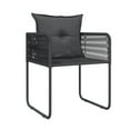 thumbnail image 3 of vidaXL 5 Piece Garden Dining Set Black, 3 of 4