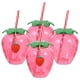 thumbnail image 5 of 4 vasos de fresa para niñas con diseño adorable, tazas de moda para beber., 5 of 7