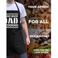 thumbnail image 2 of ApronMen, BBQ Chef Apron - Stand Back: Dad Is Cooking - Funny Aprons For Men (Blue), 2 of 6