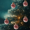 thumbnail image 5 of Hwkond Christmas Ball Ornaments 12.36in/4pc New Christmas Balls Transparent PET Silk Grass Decoration Christmas Tree Ornament Pendant Props 4PCS,Red, 5 of 6
