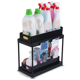 thumbnail image 3 of Organizador de cajones con cestas deslizantes para gabinetes, organizador de almacenamiento para baño, gabinete de cocina, color negro, 3 of 6