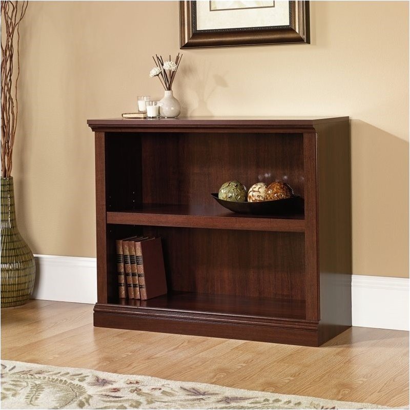 Pemberly Row 2 Shelf Bookcase in Cherry