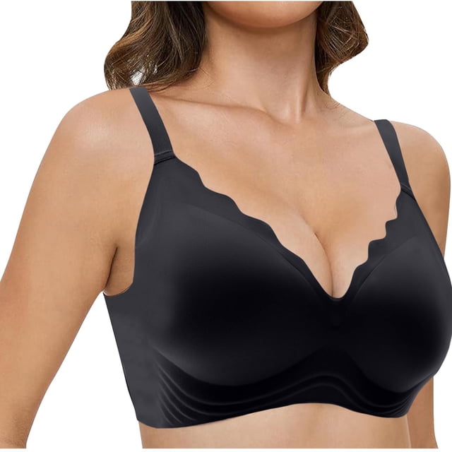 Timegard Push up Bras for Women No Underwire Full Support Adjustable Strap Comfortable Everyday Bras