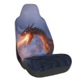 thumbnail image 1 of Wukai Winter Fire Dragon Full Set Car Seat Covers with Soft Padding Universal Auto Front Seats Protector and Cushion Mat, 1 of 5