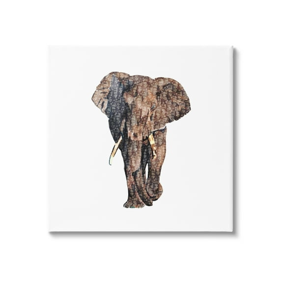 Stupell Glam Symbol Wildlife Elephant Animals & Insects Painting Gallery Wrapped Canvas Print Wall Art