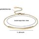 thumbnail image 5 of Delicada pulsera de barra de oro para mujer, sencilla, fina, con gancho, chapada en oro de 18 quilates, joyería minimalista hecha a mano., 5 of 5