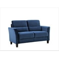 thumbnail image 4 of Uspridefurniture Aalt 57.88" Velvet Square Arm Loveseat,Blue, 4 of 5
