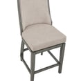 thumbnail image 4 of Home 2 Office 2 Katherine Linen Upholstered Swivel Barstool Light Grey, 4 of 5