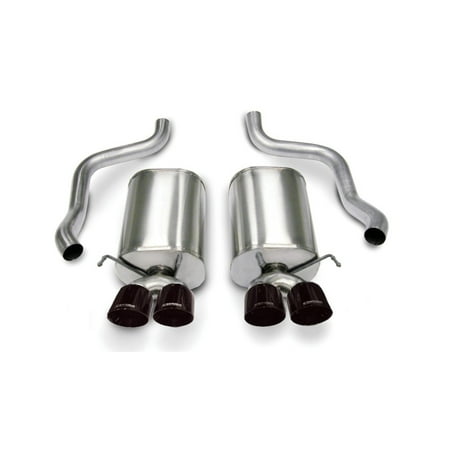 Corsa Corvette Exhaust System - Corsa 05-08 Chevrolet Corvette C6 6.0L V8 Black Sport Axle-Back Exhaust