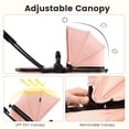 thumbnail image 6 of INFANS 2 in 1 Baby Stroller, Convertible Stroller with Bassinet Reversible Seat Adjustable Backrest Canopy One Hand Fold, Compact Toddler Pushchair for Kids Infants Newborns 0-36 Months, 6 of 9