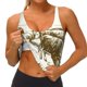 thumbnail image 3 of Fotbe Cattle Drive By Two Cowboys Sujetador Deportivo Largo sin Aros para Mujer con Almohadillas y Soporte Medio, Transpirable y Absorbente, Camiseta Tipo Chaleco o Tank Top-Large, 3 of 8