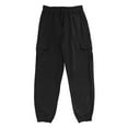 thumbnail image 2 of Haoxianjian Mens Sweatpants Black Sweatpants Men Casual Patchwork Tight Fitting Elastic Waist Pockets Fitness Sport Pants Pants Traning Track Pants, 2 of 9