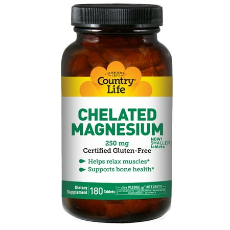 CHELATED MAGNESIUM 250 MG (Best Magnesium Chelate Supplement)