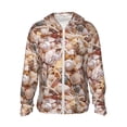 thumbnail image 1 of Vsdgher Colorful Seashells Print Adult Hoodie Shirts Rash Guard for Men Women,Long Sleeve Sun Protection Fishing Shirts for Athletic Running Swim-Large, 1 of 7