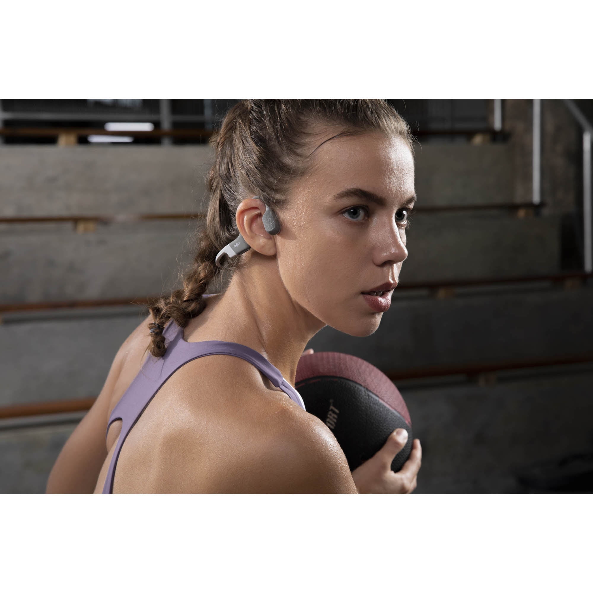 Shokz - OpenRun, CASQUE DE SPORT A CONDUCTION OSSEUSE, greis