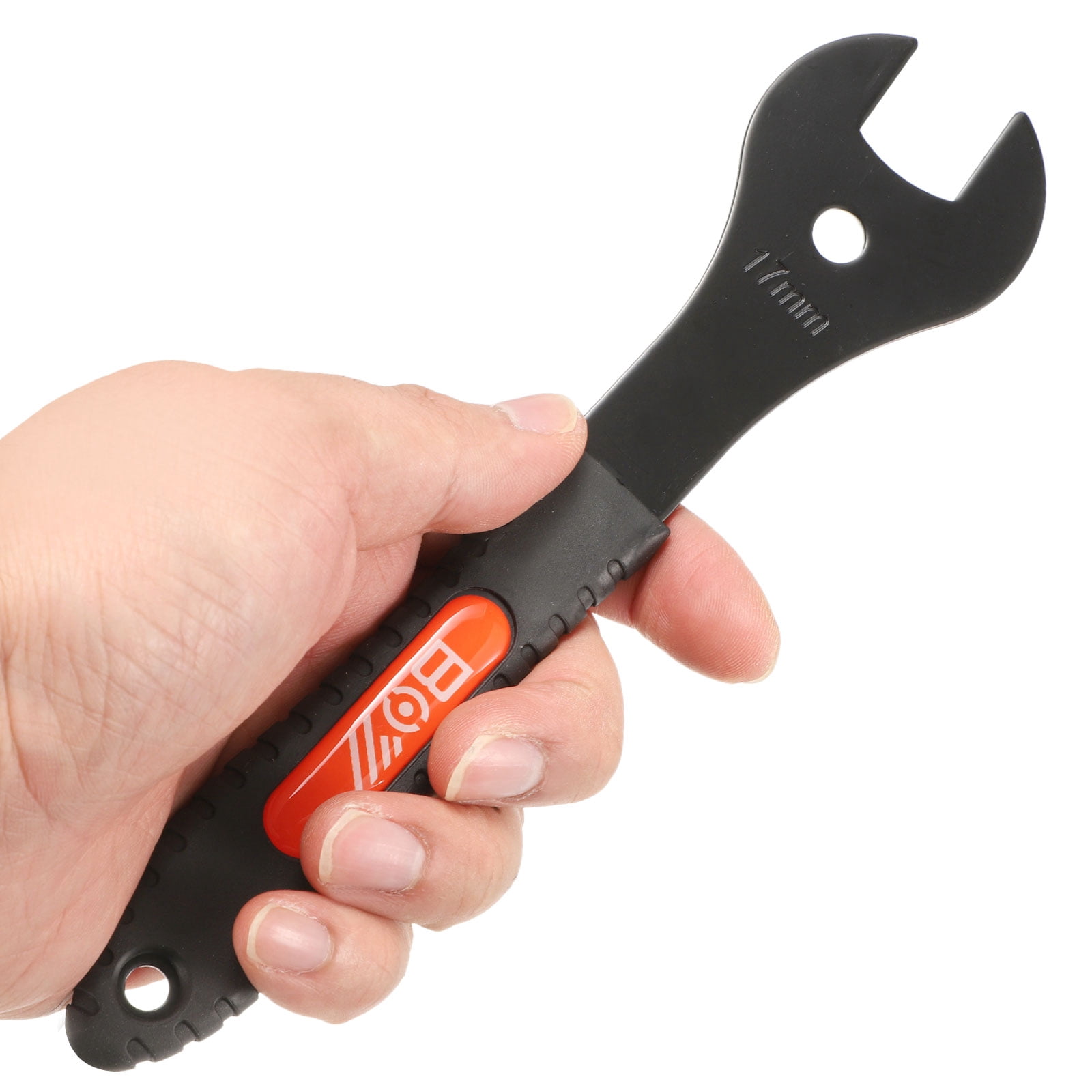 Uxcell 7pcs Bicycle Cone Wrench Set Tool 13/14/15/16/17/18/19mm Bike Pedal Cone Cycling Spanner Wheel Hub Axle Nut Install Remover Wrenches Repair Tool for Mountain Road Bike, Orange Gray