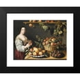 thumbnail image 2 of Louise Moillon 24x19 Black Modern Framed Museum Art Print Titled - Still Life with Fruits and a Young Woman, 2 of 5